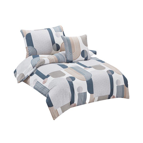 Pościel jednoosobowa z mikrosatyny 3-częściowa 140x200 cm Beryl – My House