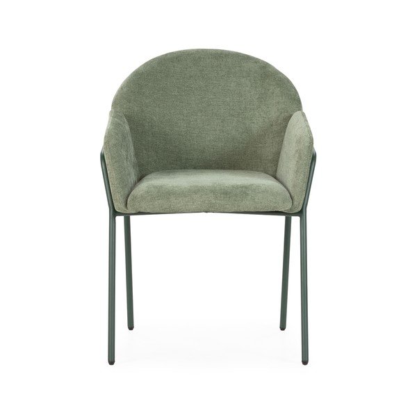 Zielone tapicerowane fotele jadalniane zestaw 2 szt. Aslin – MOME-image-3