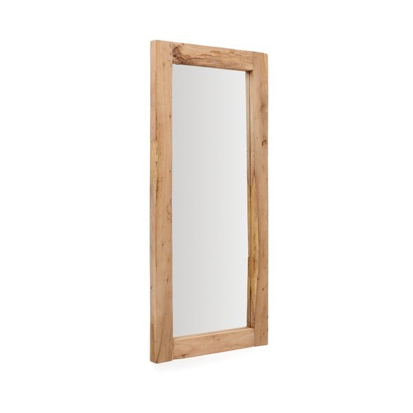 Lustro z drewnianą ramą ścienne 80x180 cm Maden – Kave Home