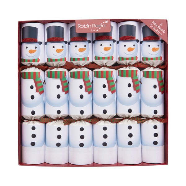 Crackery świąteczne zestaw 6 szt. Racing Snowman – Robin Reed