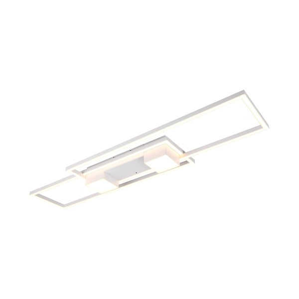 Biała lampa sufitowa LED ze zdalnym sterowaniem i ściemniaczem 28x100 cm Albany – Trio-image-2