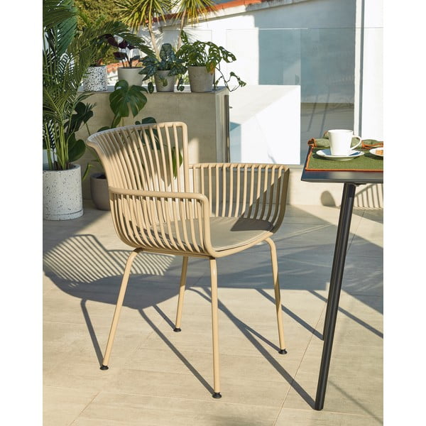 Beżowe krzesło ogrodowe Kave Home Surpika-image-1
