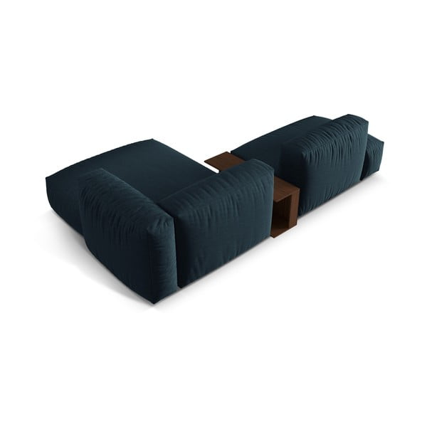 Ciemnoniebieski narożnik modułowy (prawostronny) Martina – Micadoni Home-image-3