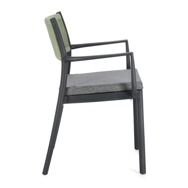 Szare plastikowe krzesła ogrodowe zestaw 4 szt. Alvin   – Bizzotto-image-3