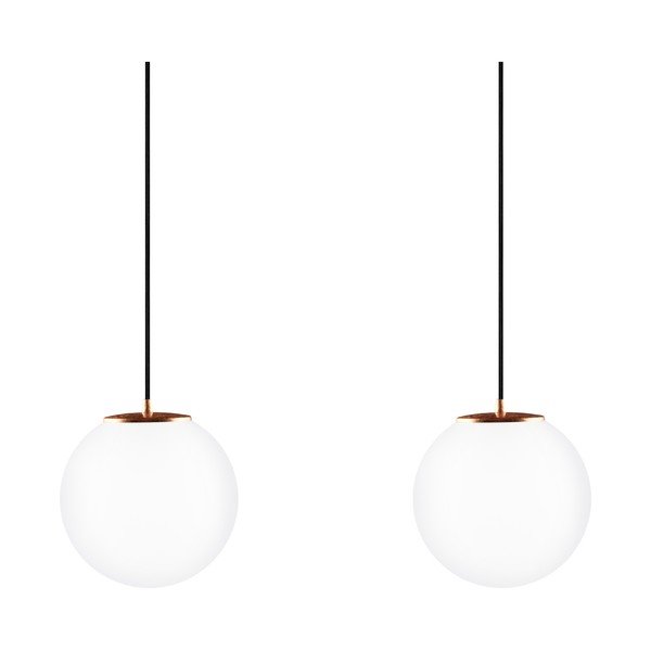 Podwójna lampa wisząca z detalami w miedzianym kolorze Sotto Luce TSUKI MIX Elementary M 2S-image-2