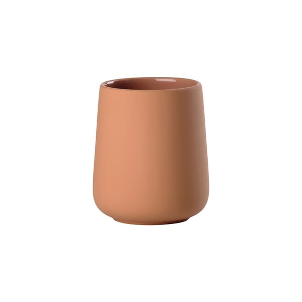 Pomarańczowy kamionkowy kubek na szczoteczki do zębów Nova One – Zone