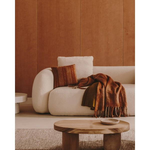 Koc z wełny i mieszanki włókien 130x170 cm Mayela – Kave Home-image-4