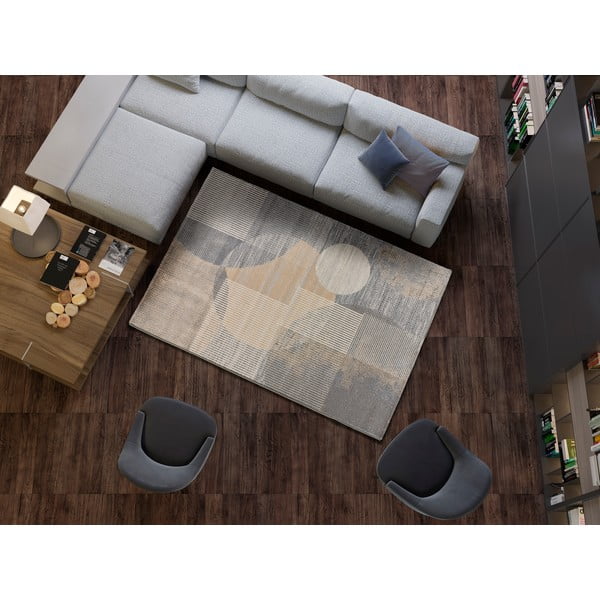 Szaro-beżowy dywan 133x190 cm Edel – Universal-image-1