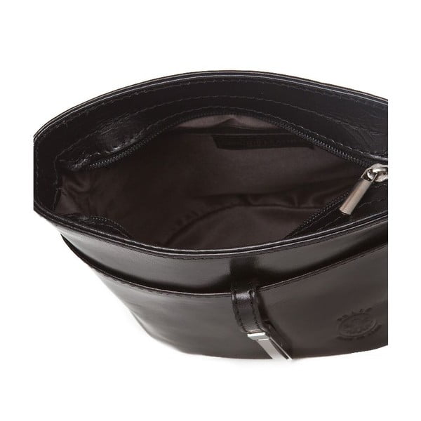 Czarna skórzana torebka Markese Severina-image-3