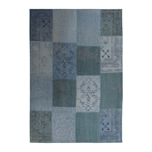 Niebieski dywan tkany ręcznie Kayoom Emotion 322 Multi Blau, 120x170 cm