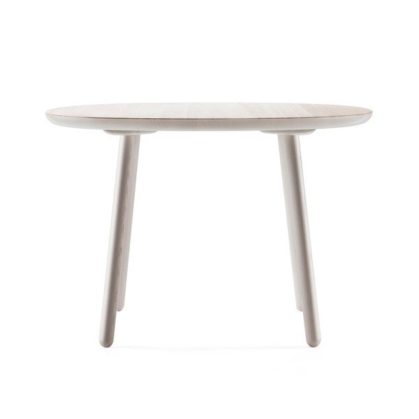 Szary stół z litego drewna EMKO Naïve, ⌀ 110 cm-image-2