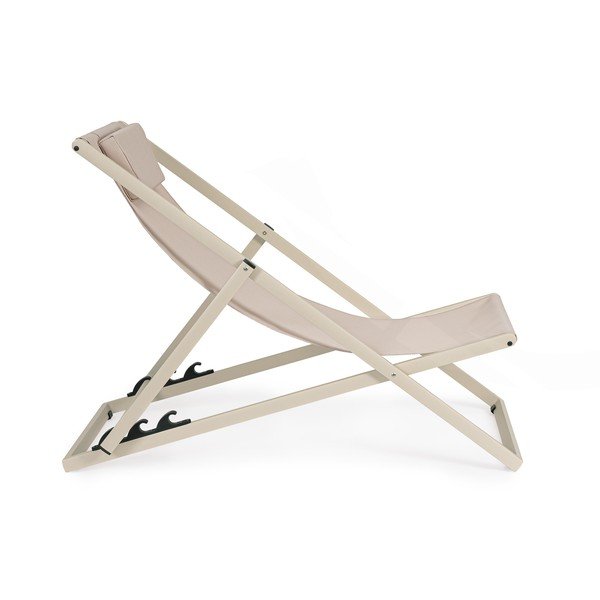 Beżowy metalowy leżak ogrodowy Taylor – Bizzotto-image-3
