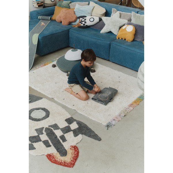 Bawełniana poduszka dziecięca 54x54 cm Stella Blue Sage – Lorena Canals-image-1