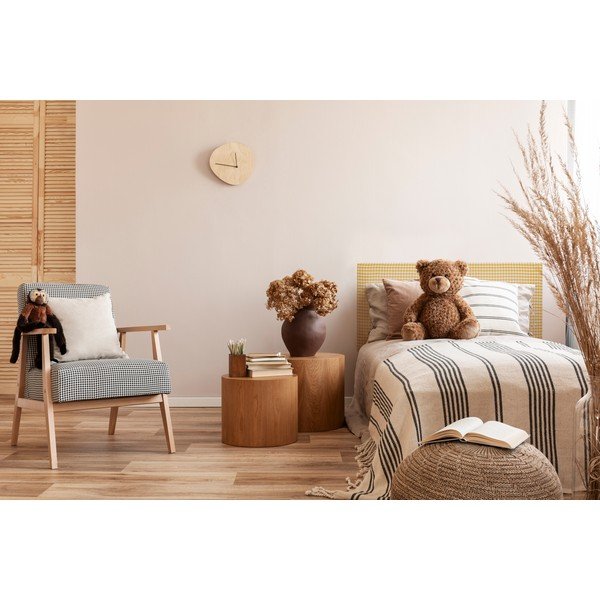 Żółty tapicerowany zagłówek 110x52 cm Marina – Really Nice Things-image-1