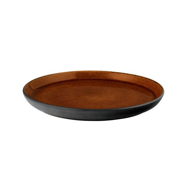 Czarny/w bursztynowym kolorze kamionkowy talerz deserowy ø 21 cm Gastro Black/Amber – Bitz-image-3