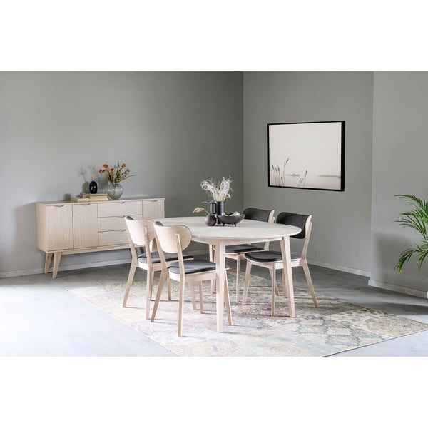 Jasny owalny stół rozkładany z drewna dębowego Rowico Mimi, 170 x 105 cm-image-3