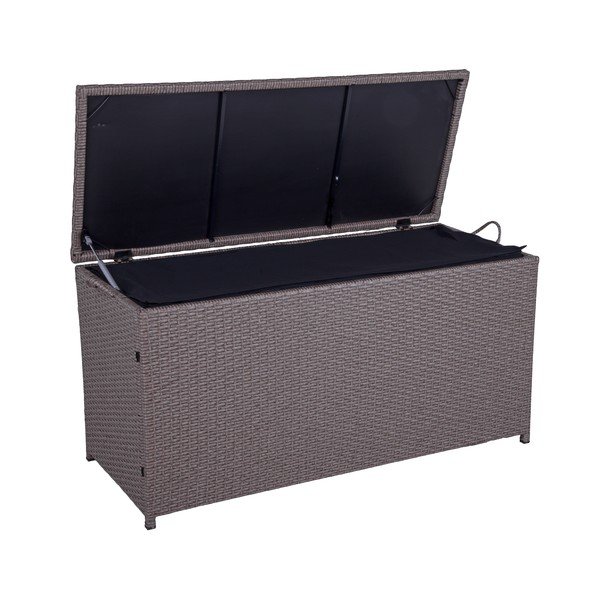 Brązowa skrzynia ogrodowa Patras – Garden Pleasure-image-1