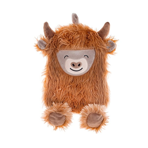 Brązowy termofor z mikropluszu 700 ml Highland Cow – Sass & Belle