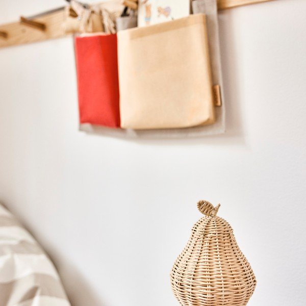 Dziecięca lampka nocna w naturalnym kolorze ø 12 cm Pear – OYOY Mini-image-3