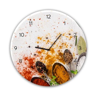 Zegar ścienny Styler Glassclock Spoon, ⌀ 30 cm