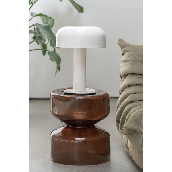 Szklany okrągły stolik ø 35 cm Doble  – Leitmotiv-image-1