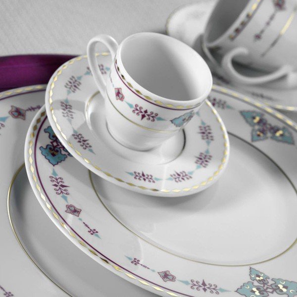 Komplet naczyń porcelanowych 59-częściowy Kutahya Ocean-image-3