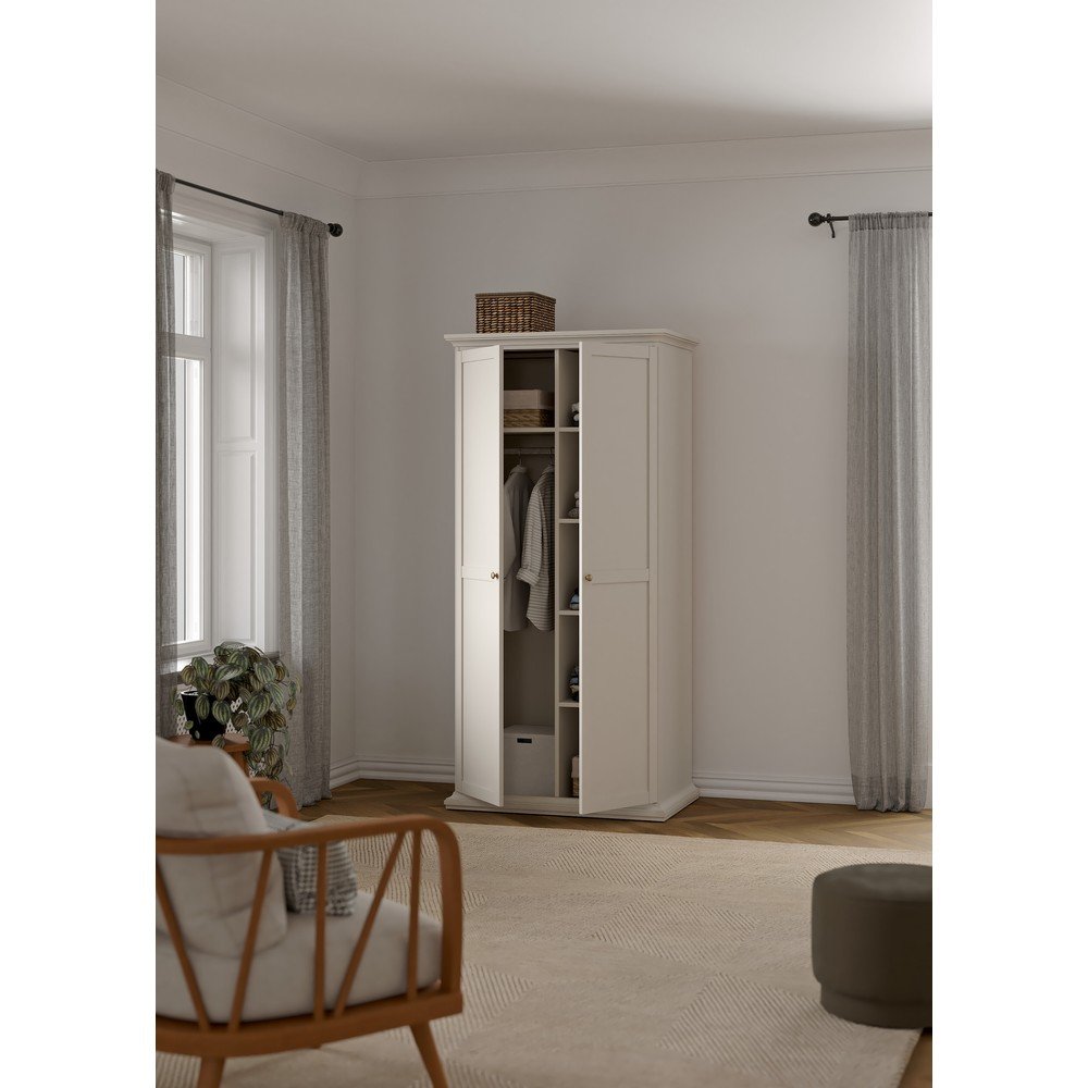 Kremowa szafa 96x201x60,5 cm Paris – Tvilum (zdjęcie 11)