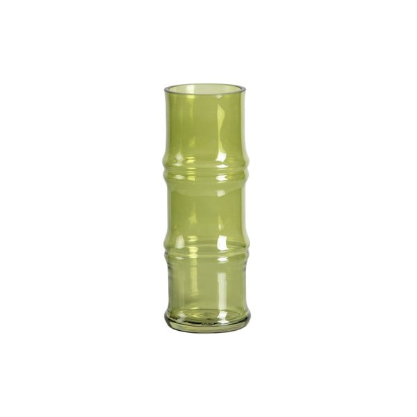 Zielony szklany wazon WOOOD Kane, wys. 25 cm