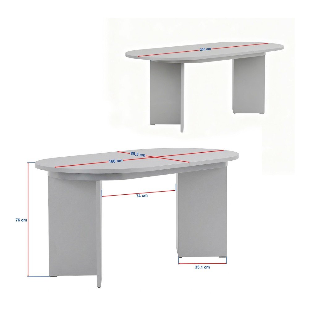 Rozkładany stół z dodatkowym blatem w dekorze orzecha 90x160 cm Sorell – Kalune Design (zdjęcie 4)