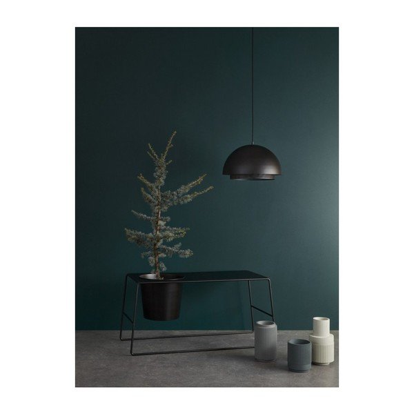 Czarna żelazna lampa wisząca Hübsch Matteo-image-1