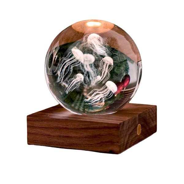 Ciemnobrązowa dekoracja świetlna na USB Amber – Gingko