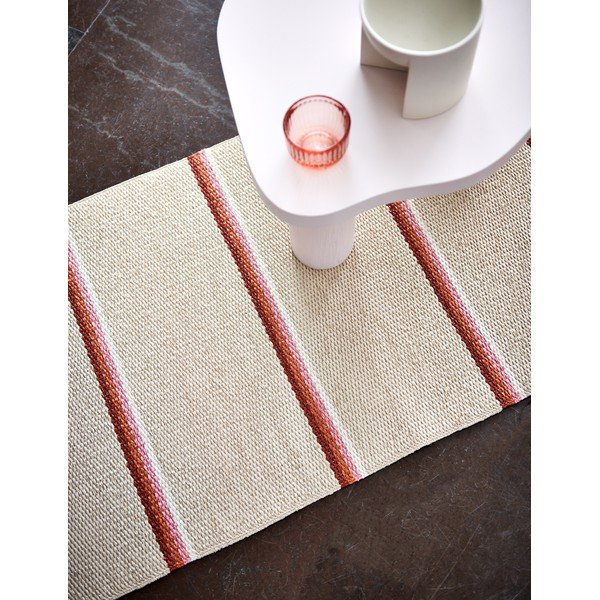 Ceglasto-kremowy dywan odpowiedni na zewnątrz 70x90 cm Olle Brick Cream – Pappelina-image-1