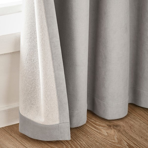 Szare zasłony zaciemniające zestaw 2 szt. 117x137 cm Wilson – Catherine Lansfield-image-2