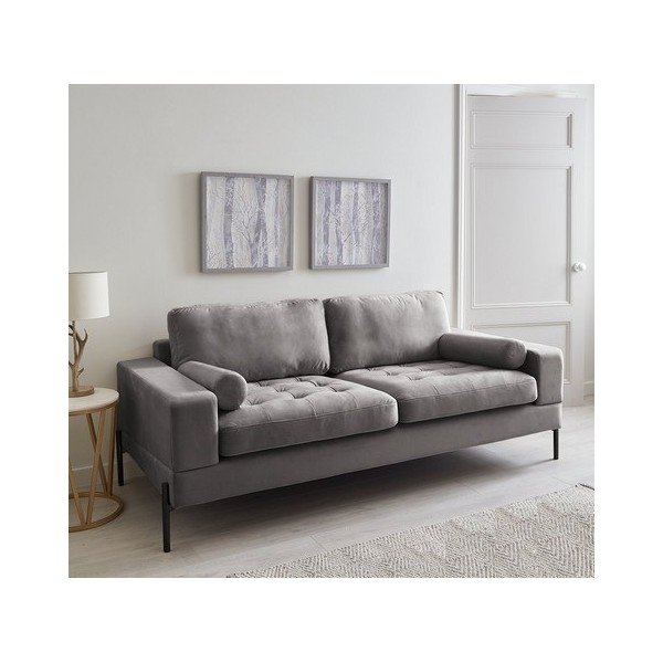 Jasnoszara sofa 200 cm Versailles – Ropez-image-1