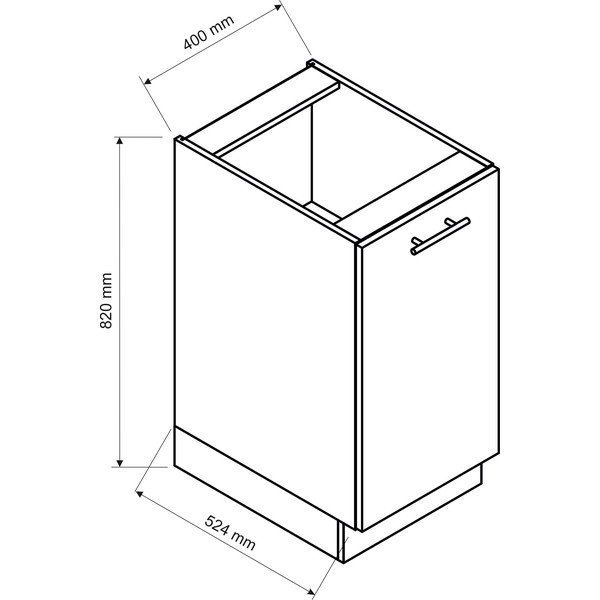 Dolna szafka kuchenna (szer.  40 cm) Kai – STOLKAR-image-1