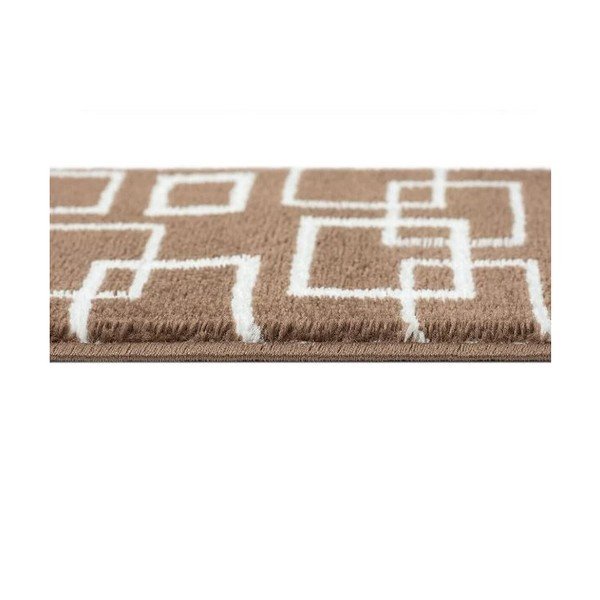 Brązowe dywaniki na schody zestaw 13 szt. 22x73 cm Geometric – Mila Home-image-1
