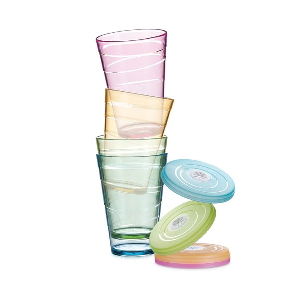 Dzbanek z 4 kubkami i pokrywką myDrink – Tescoma-image-3