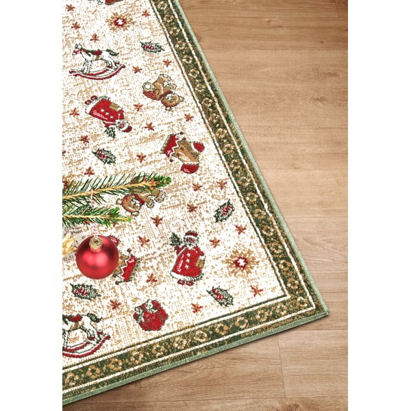 Zielony dywan z mieszanki bawełny ze świątecznym motywem 50x80 cm Toy's Delight Green Christmas – Villeroy&Boch-image-2