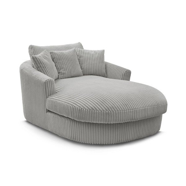 Szary sztruksowy fotel Belem – Bobochic Paris