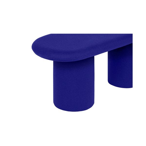 Niebieska wełniana tapicerowana ławka Rull – noo.ma-image-2