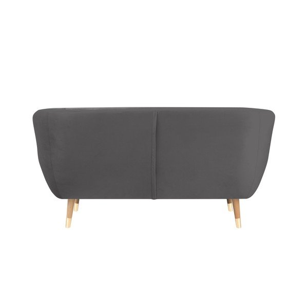 Szara aksamitna sofa Mazzini Sofas Benito, 158 cm-image-4
