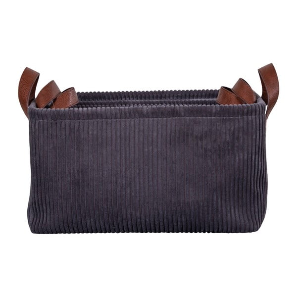 Zestaw 3 szarych koszyków House Nordic Augusta-image-3