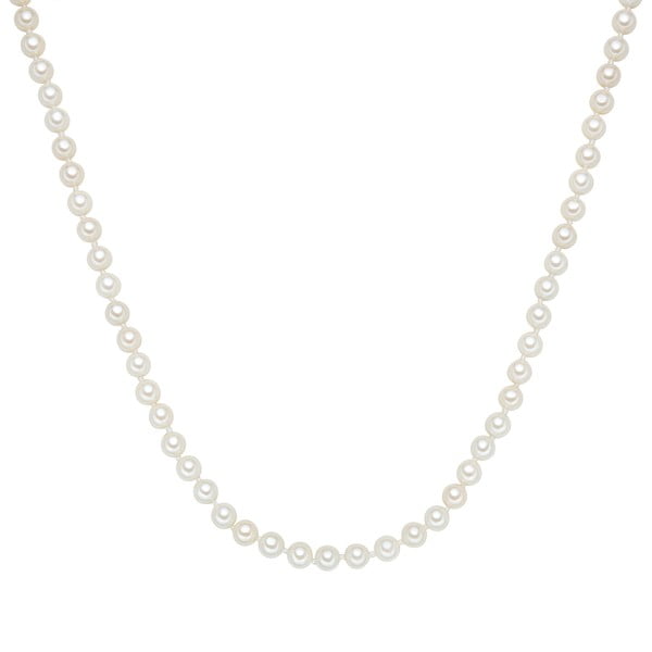 Perłowy naszyjnik Muschel, białe perły 6 mm, długość 45 cm