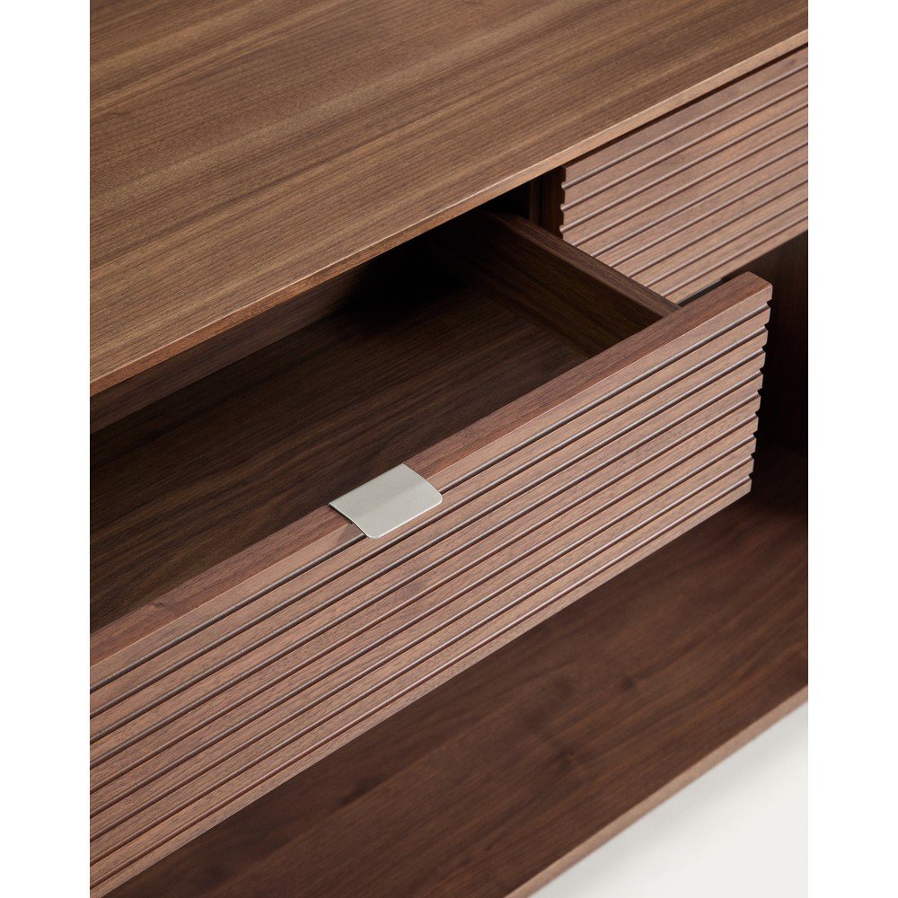 Komoda w dekorze orzecha w ciemnym naturalnym kolorze 120x81x35 cm Norlen – Kave Home (zdjęcie 6)