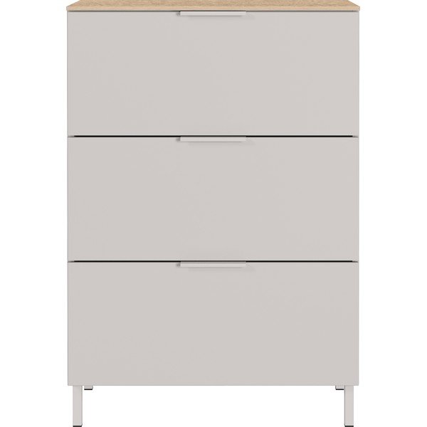 Kremowa szafka z matowym wykończeniem 68x98x40 cm Savoca – Germania-image-2