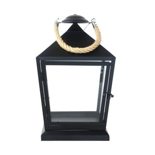Czarny lampion Esschert Design Classical, wys. 35,4 cm
