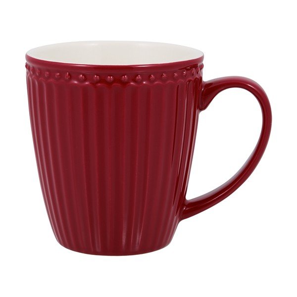 Czerwony kubek kamionkowy 0,4 l Alice – Green Gate