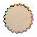 Wełniany okrągły dywan tkany ręcznie w naturalnym kolorze ø 180 cm Leo Scallop – Flair Rugs