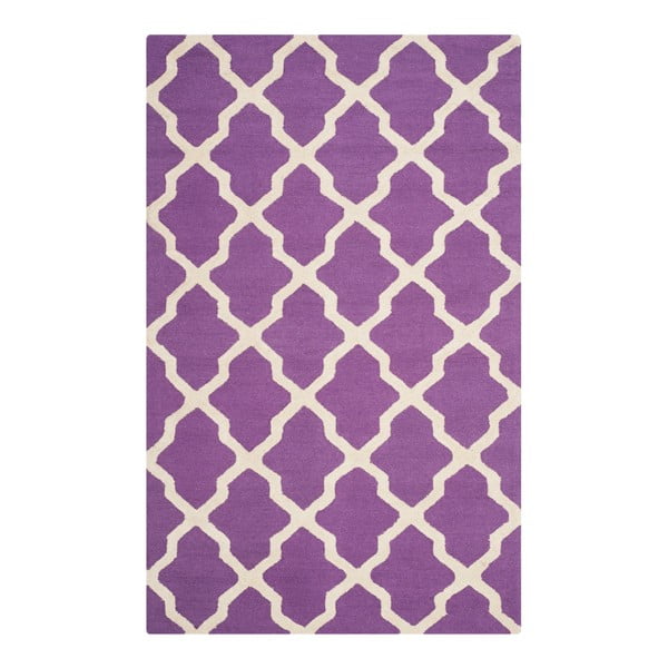 Wełniany dywan Safavieh Ava Purple, 274x182 cm