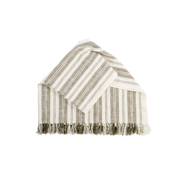 Zielony bawełniany koc 150x200 cm Indira – Tiseco Home Studio-image-3